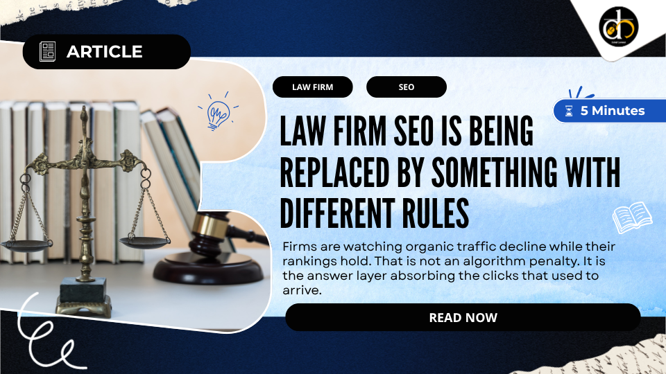 Law firm SEO is being replaced by something with different rules