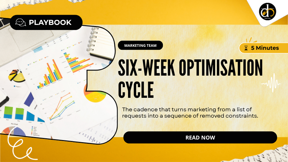 Six-week optimisation cycle