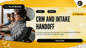 CRM and intake handoff