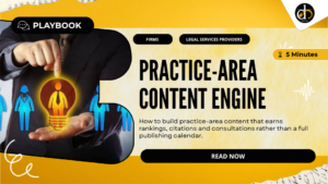 Practice-area content engine
