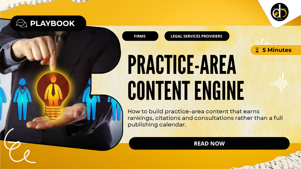 Practice-area content engine
