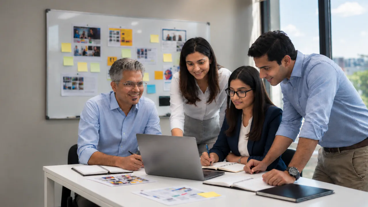 Dizital Connect team in a marketing strategy session